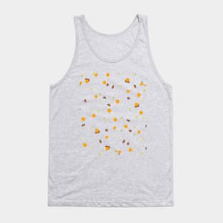 Autumn Marigold Pattern Tank Top